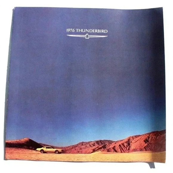 VINTAGE Original 1976 Ford Thunderbird Foldout Deluxe Sales Brochure 76 - Picture 1 of 4
